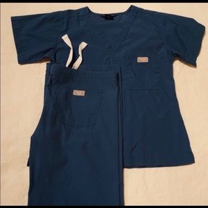 Blue sky scrubs classic simple scrub set XS